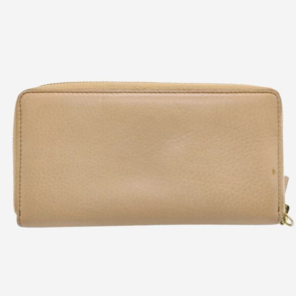 Gucci Beige Pebbled Leather Full-Sized Zip Around Wallet - Picture 2 of 9